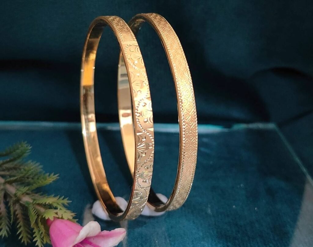 916 Gold Handmade Double Pipe Kadli DP-115