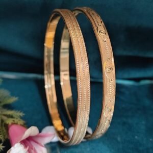 916 Gold Fancy Double Pipe Kadli DP-116