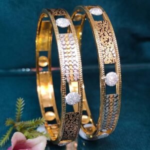 916 Gold Hallmarked Double Pipe Kadli DP-118