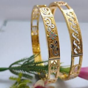 916 Gold Stylish Double Pipe Kadli DP-164