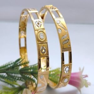 916 Gold Elegant  Double Pipe Kadli DP-166