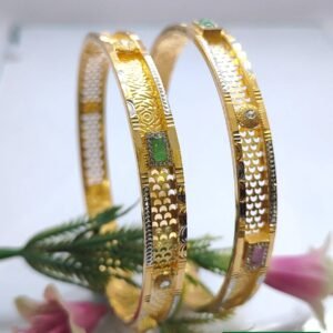 916 Gold Unique  Double Pipe Kadli DP-173