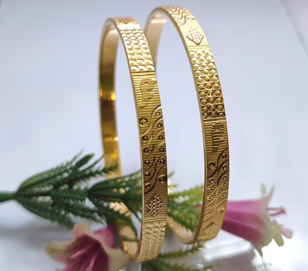 916 Gold Classy  Double Pipe Kadli DP-175