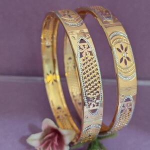 916 Gold Hallmarked Double Pipe Kadli DP-193