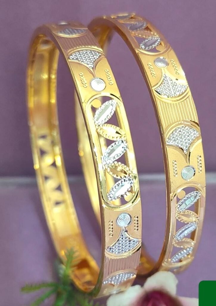 916 Gold Classy  Double Pipe Kadli DP-222