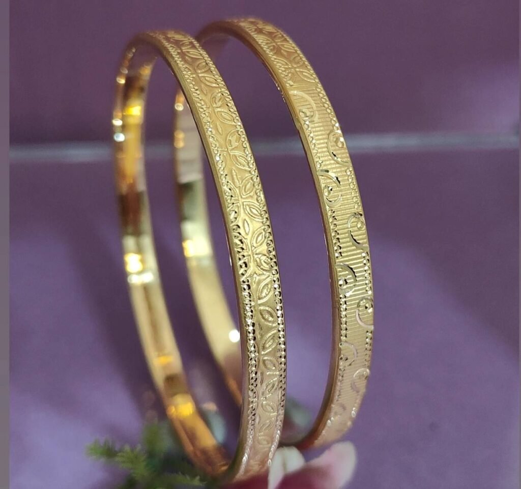 916 Gold Daily Wear Double Pipe Kadli DP-266