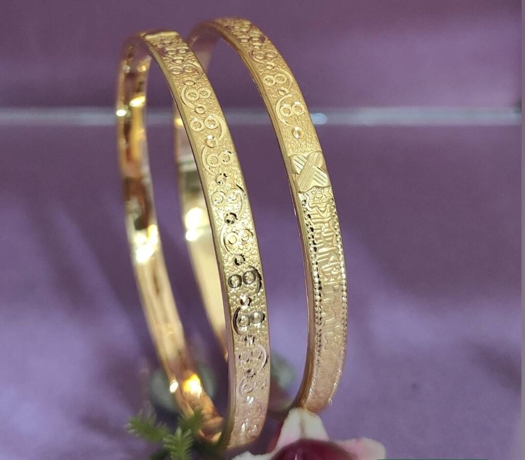 916 Gold Handmade Double Pipe Kadli DP-267