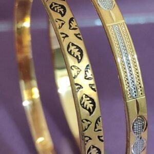 916 Gold Fancy Double Pipe Kadli DP-268