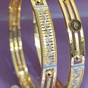 916 Gold Hallmarked Double Pipe Kadli DP-279