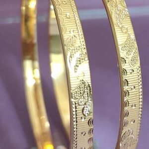 916 Gold Stylish Double Pipe Kadli DP-289