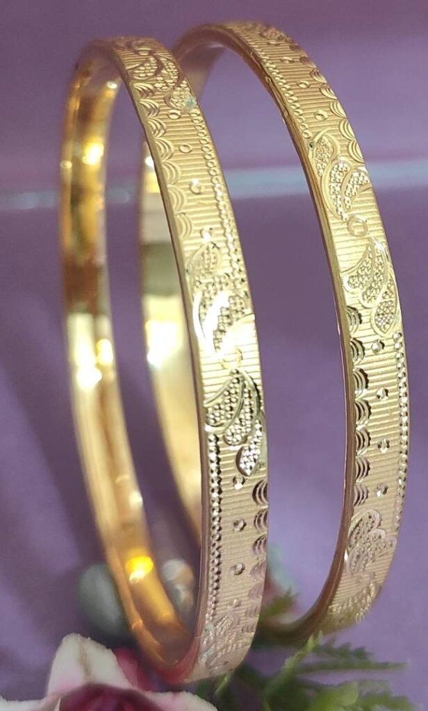 916 Gold Stylish Double Pipe Kadli DP-289