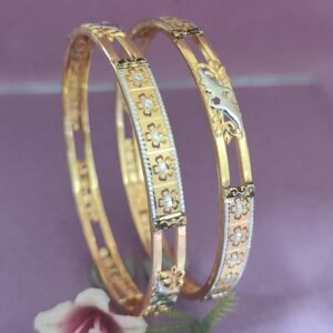 916 Gold Elegant  Double Pipe Kadli DP-293