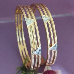 916 Gold Stunning Double Pipe Kadli DP-295