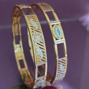 916 Gold Unique  Double Pipe Kadli DP-297