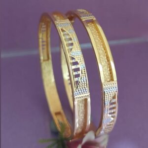 916 Gold Simple  Double Pipe Kadli DP-300