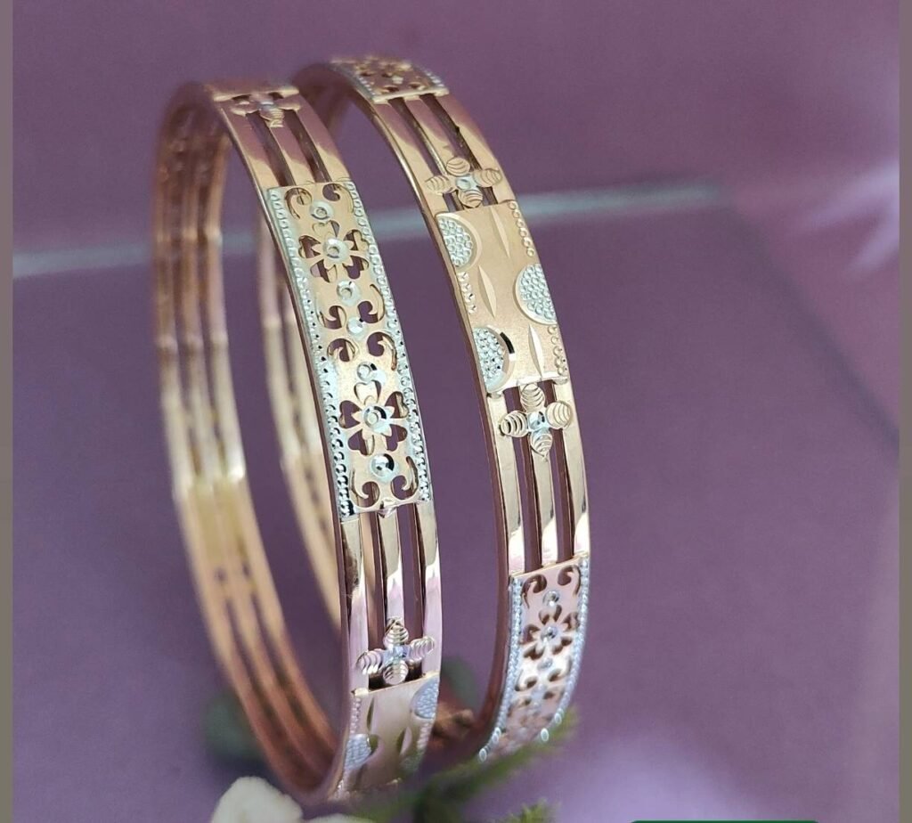 916 Gold Daily Wear Double Pipe Kadli DP-305