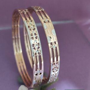 916 Gold Daily Wear Double Pipe Kadli DP-305