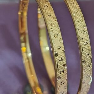 916 Gold Stylish Double Pipe Kadli DP-379