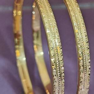 916 Gold Indian Design Double Pipe Kadli DP-380