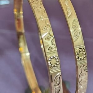 916 Gold Unique  Double Pipe Kadli DP-385