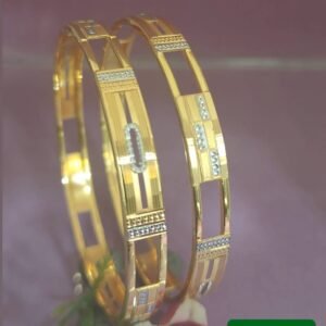 916 Gold Daily Wear Double Pipe Kadli DP-399