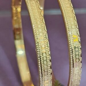 916 Gold Delicate Double Pipe Kadli DP-418