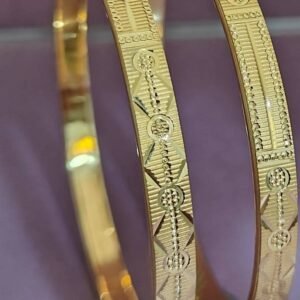 916 Gold Stylish Double Pipe Kadli DP-420