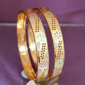 916 Gold Elegant  Double Pipe Kadli DP-427