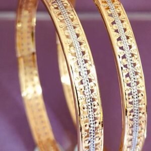 916 Gold Stylish Double Pipe Kadli DP-428