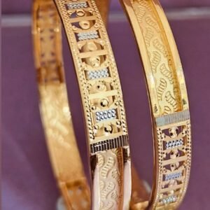916 Gold Classy  Double Pipe Kadli DP-433