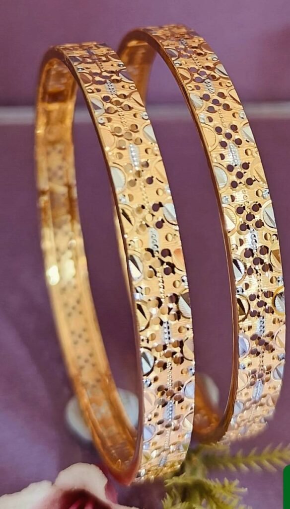 916 Gold Daily Wear Double Pipe Kadli DP-435
