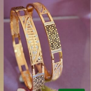 916 Gold Handmade Double Pipe Kadli DP-436