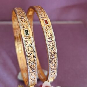 916 Gold Hallmarked Double Pipe Kadli DP-439