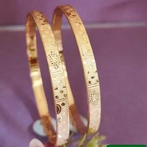 916 Gold Elegant  Double Pipe Kadli DP-458