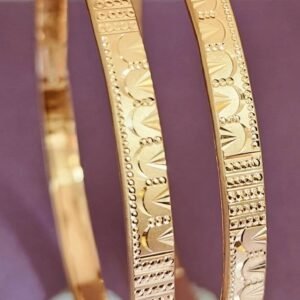 916 Gold Stylish Double Pipe Kadli DP-459