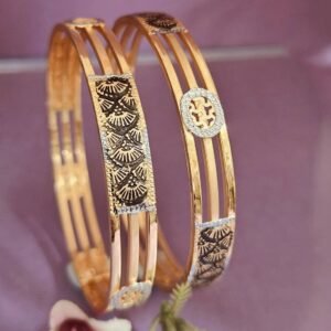 916 Gold Stunning Double Pipe Kadli DP-460