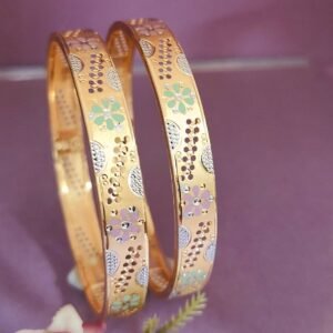 916 Gold Unique  Double Pipe Kadli DP-462