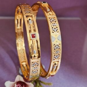 916 Gold Trending Double Pipe Kadli DP-463