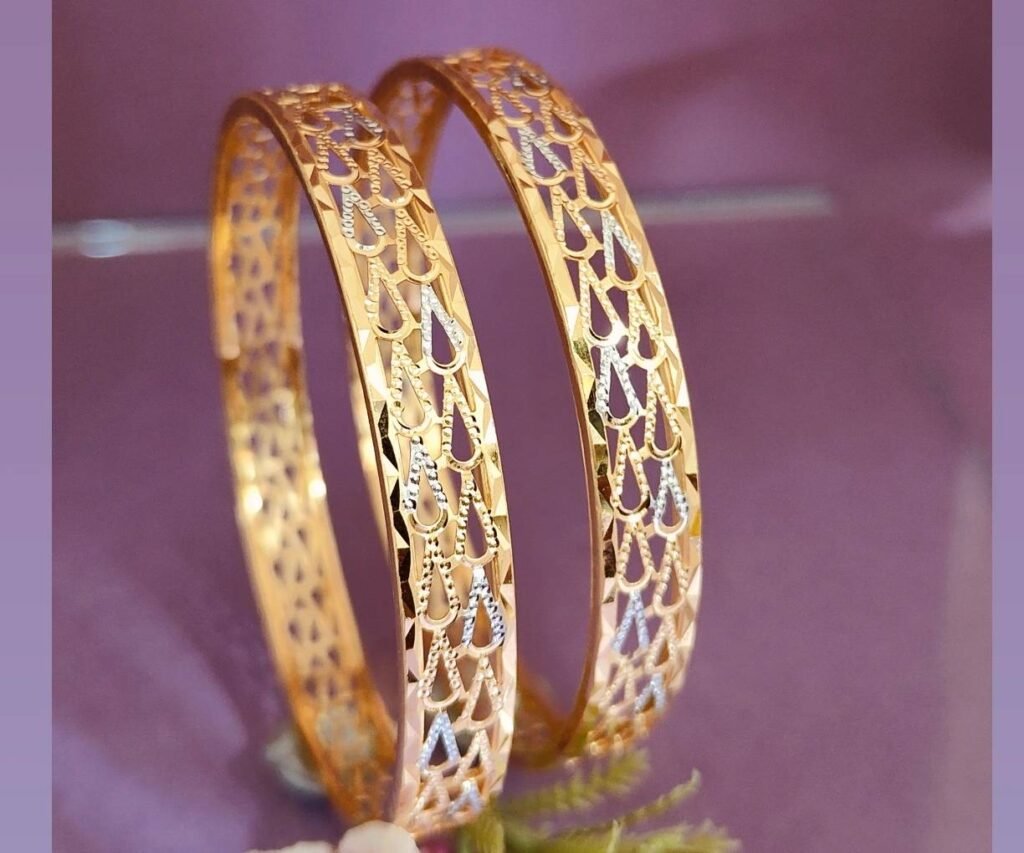 916 Gold Handmade Double Pipe Kadli DP-471