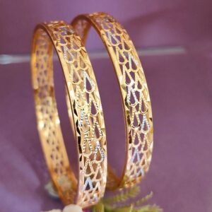 916 Gold Handmade Double Pipe Kadli DP-471