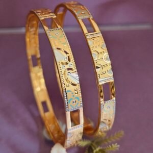 916 Gold Hallmarked Double Pipe Kadli DP-476