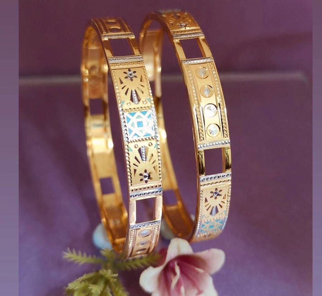916 Gold Royal Double Pipe Kadli DP-522