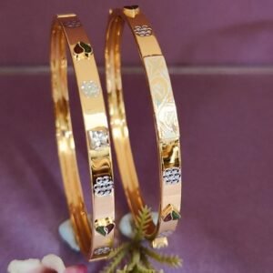 916 Gold Elegant  Double Pipe Kadli DP-548