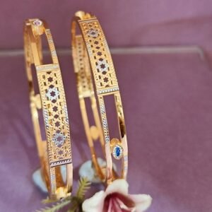 916 Gold Stunning Double Pipe Kadli DP-550