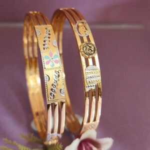 916 Gold Unique  Double Pipe Kadli DP-566