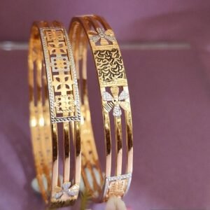 916 Gold Daily Wear Double Pipe Kadli DP-570