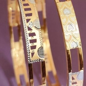 916 Gold Hallmarked Double Pipe Kadli DP-574