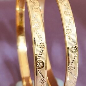 916 Gold Indian Design Double Pipe Kadli DP-587