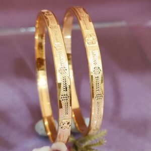 916 Gold Stylish Double Pipe Kadli DP-589