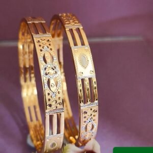 916 Gold Stunning Double Pipe Kadli DP-590